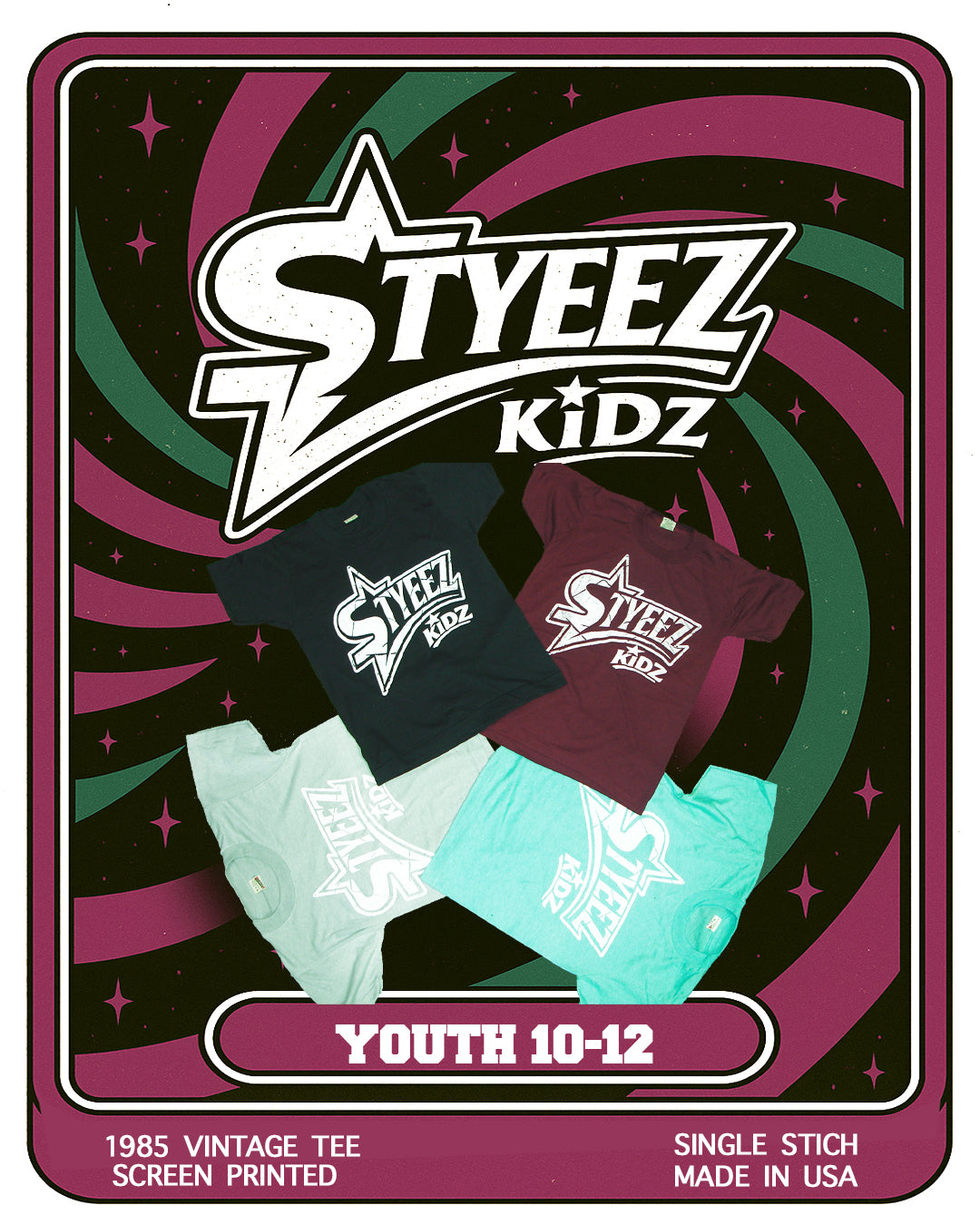 Vintage Youth 10-12 T shirts StyeezKidz